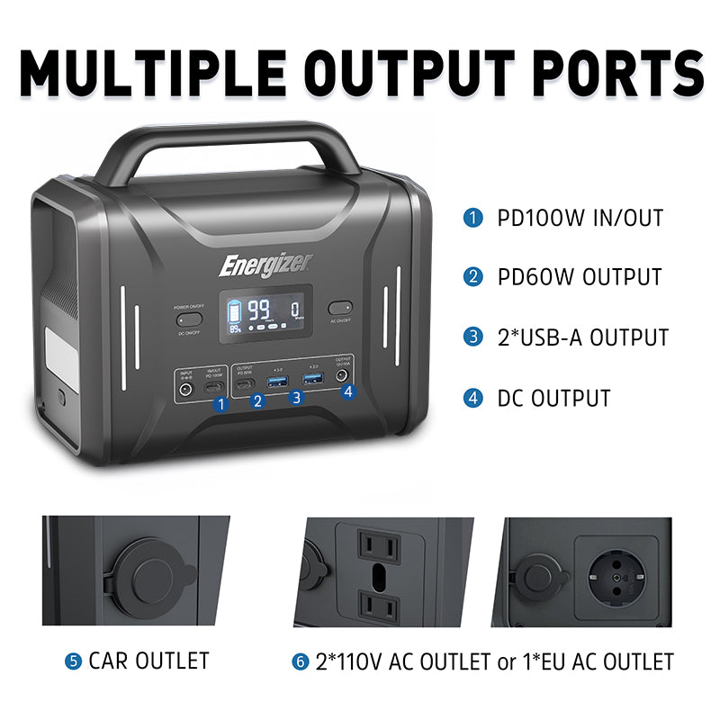 EU Energizer Portable Power Station pps320 + PWS110 110W