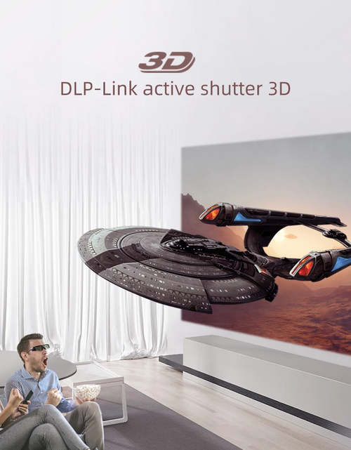 Load image into Gallery viewer, 3D Glass for DLP 3D Projector UFO U50 P12 R19 DLP-Link Active Shutter
