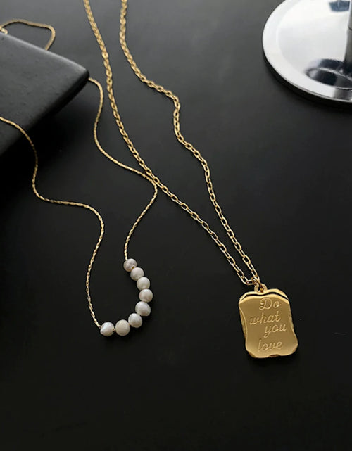 Load image into Gallery viewer, Womens Do What You Love Layered look Necklace
