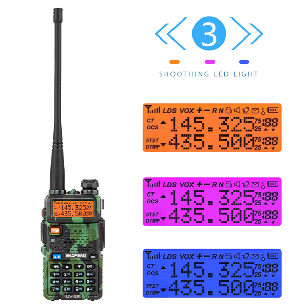 UK Warehouse BAOFENG 1.5" LCD Dual Band Walkie Talkie