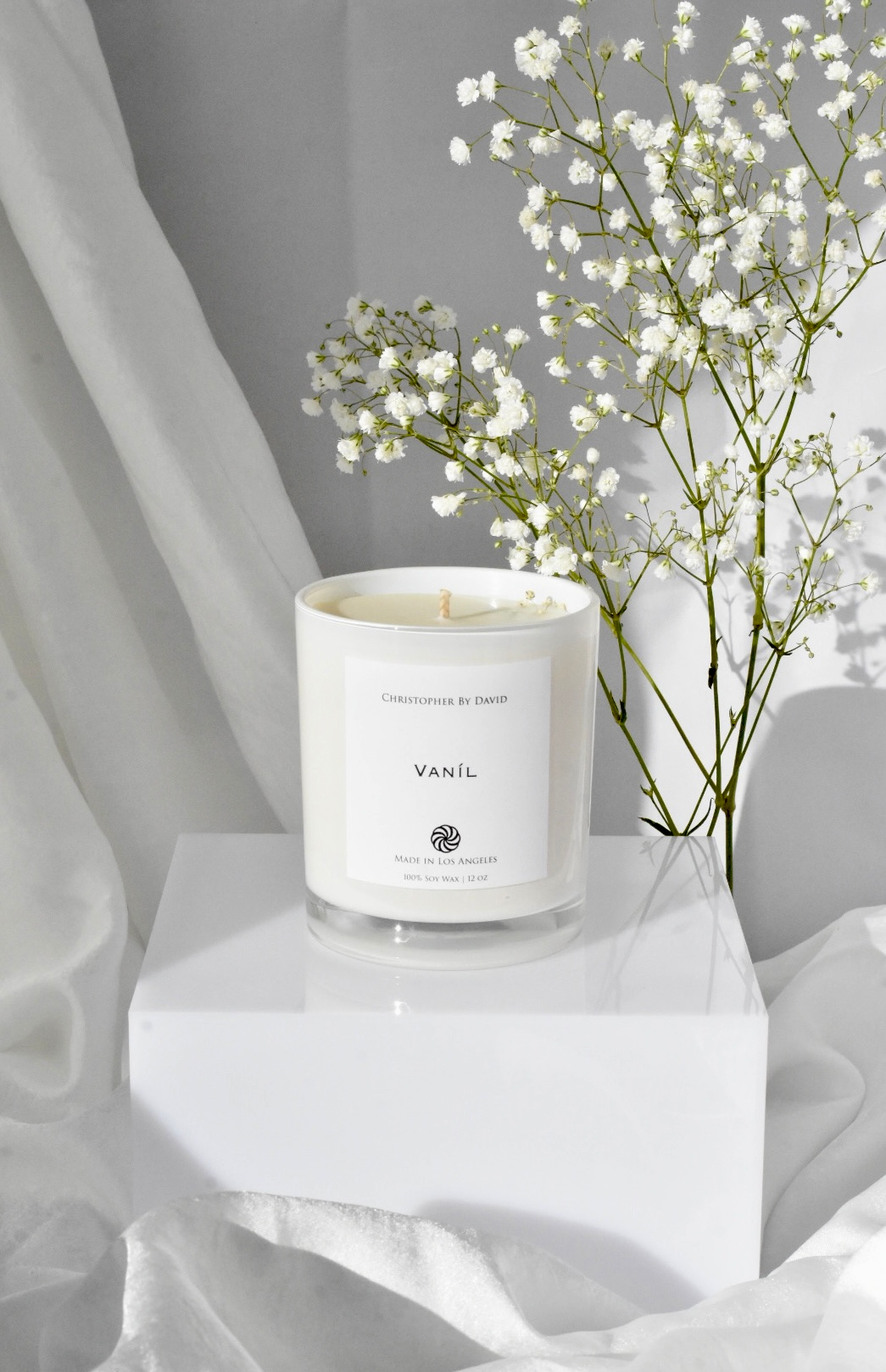 Vaníl - 12 oz 100% Soy Wax Candle