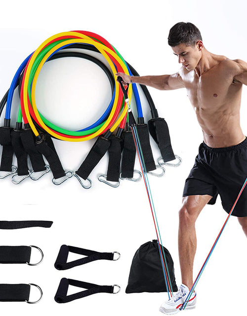 Load image into Gallery viewer, 11Pcs Fitness Equipment Resistance Band Set
