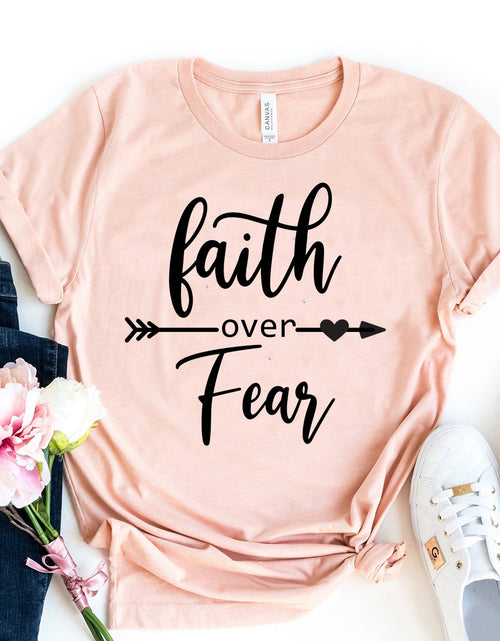 Load image into Gallery viewer, Faith Over Fear T-shirt
