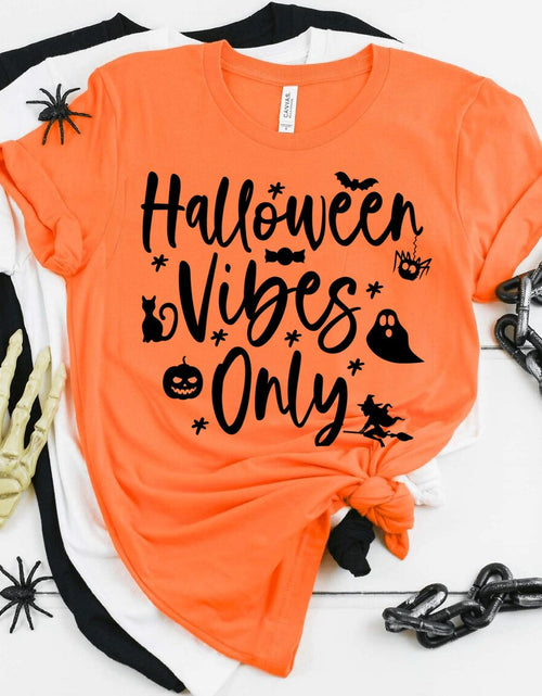 Load image into Gallery viewer, Halloween Vibes Only Halloween T-shirt
