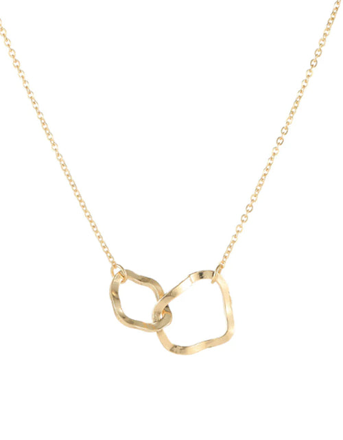 Load image into Gallery viewer, Womens Irregular Interlocking Circle Necklace
