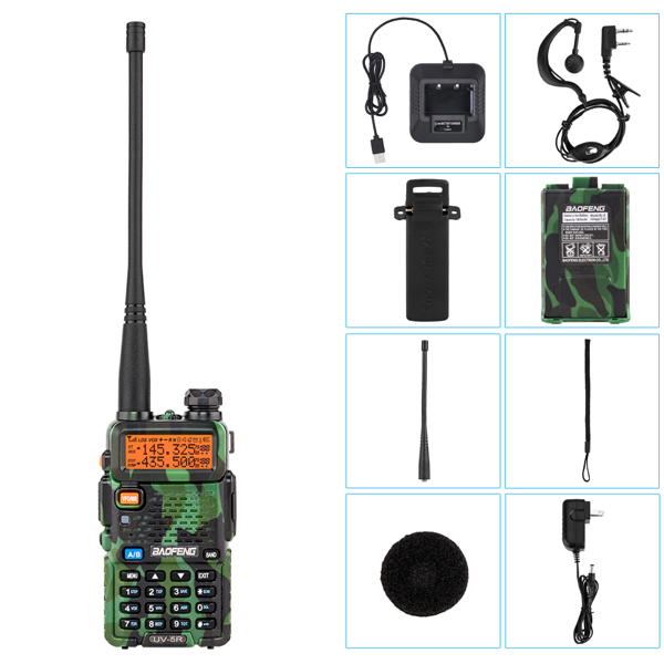 UK Warehouse BAOFENG 1.5" LCD Dual Band Walkie Talkie