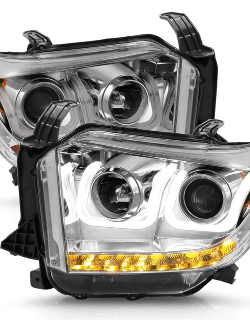 Load image into Gallery viewer, ANZO 2014-2016 Toyota Tundra Projector Headlights w/ U-Bar Chrome
