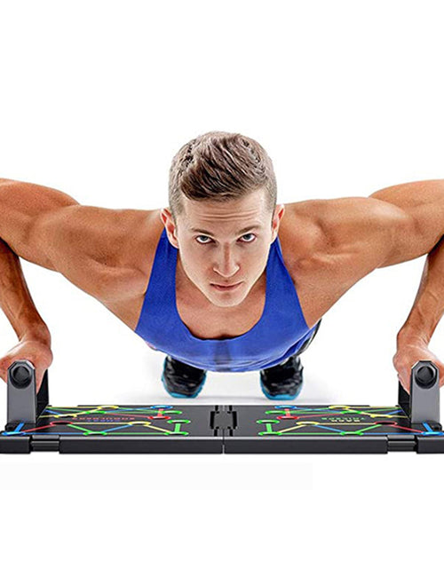 Load image into Gallery viewer, 9 in 1 Push Up Rack Board System Fitness Workout Train Gym Exercise
