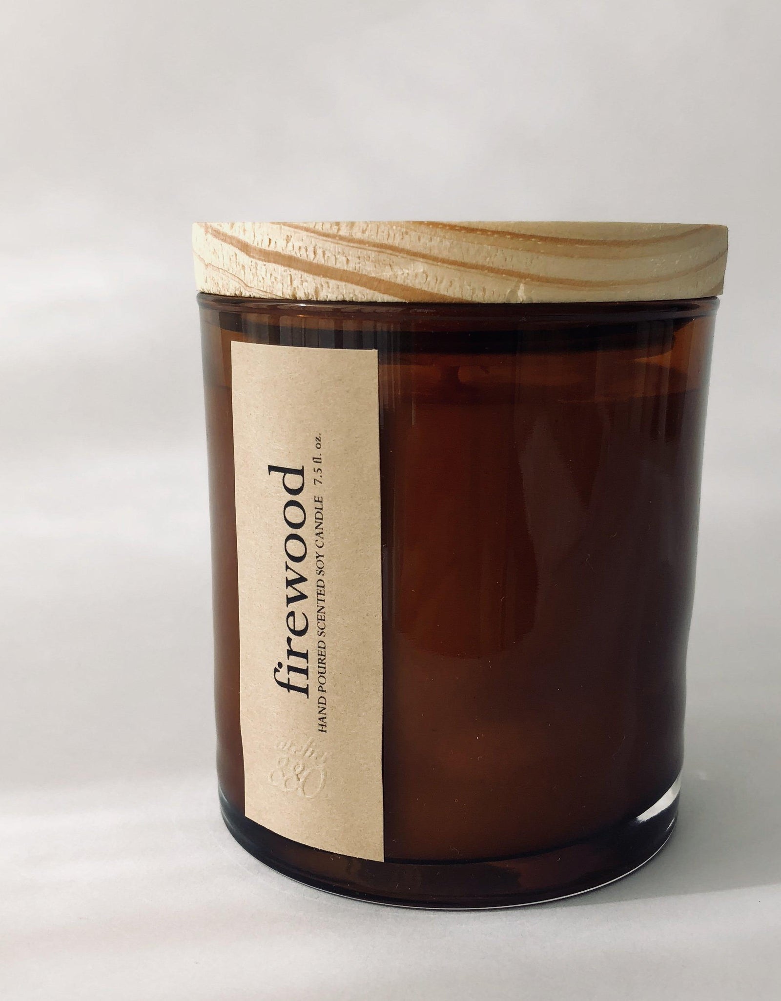 firewood scented candle