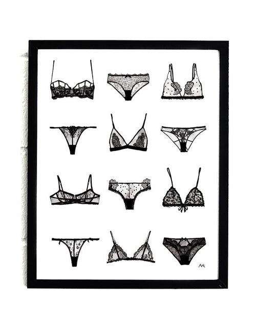 Load image into Gallery viewer, Lingerie Art Print
