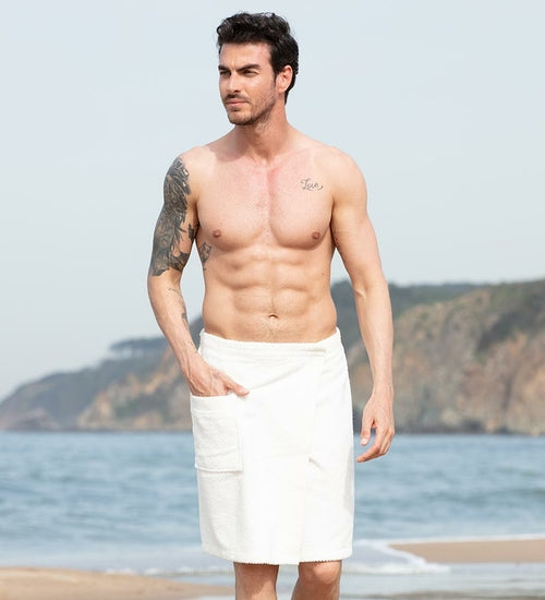 Load image into Gallery viewer, Men&#39;s Turkish Cotton Towel Wrap
