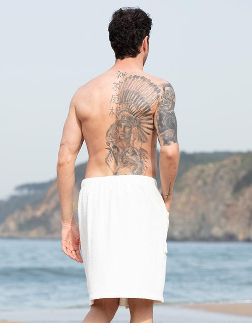 Load image into Gallery viewer, Men&#39;s Turkish Cotton Towel Wrap
