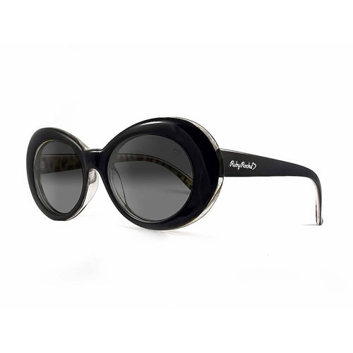 Load image into Gallery viewer, Ruby Rocks Ladies &#39;Antigua&#39; Oval Sunglasses In Black
