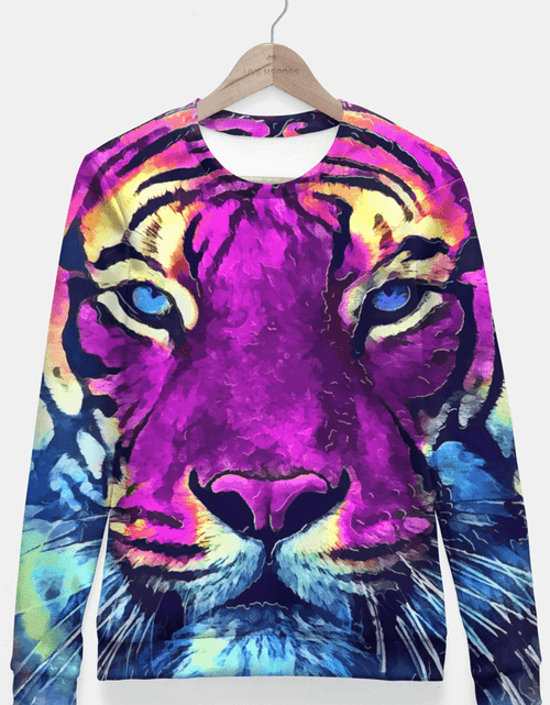 Load image into Gallery viewer, tiger purple spirit Bluza taliowana
