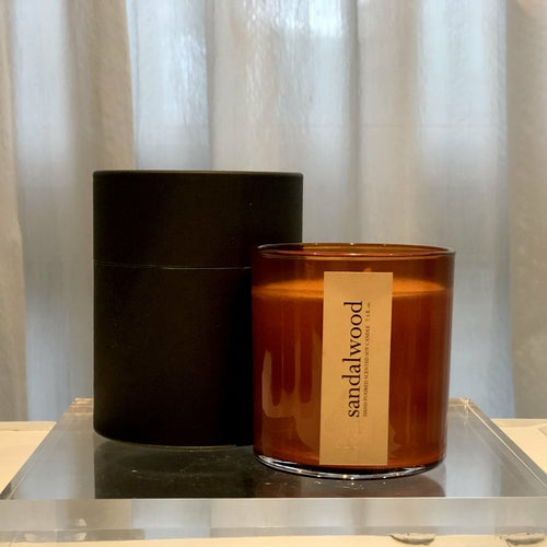 sandalwood scented candle