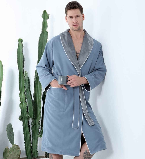 Load image into Gallery viewer, Men&#39;s Luxury Microfiber Spa Robe
