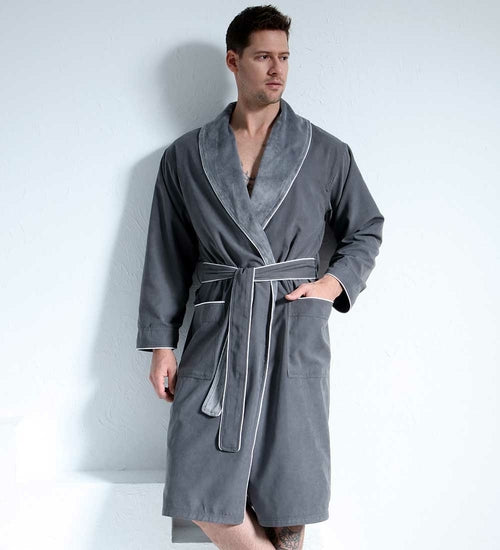 Load image into Gallery viewer, Men&#39;s Luxury Microfiber Spa Robe
