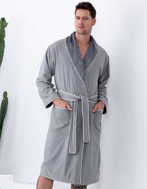 Load image into Gallery viewer, Men&#39;s Luxury Microfiber Spa Robe
