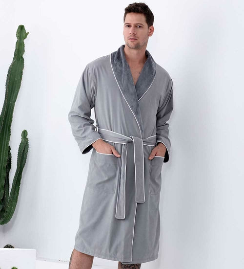 Load image into Gallery viewer, Men&#39;s Luxury Microfiber Spa Robe
