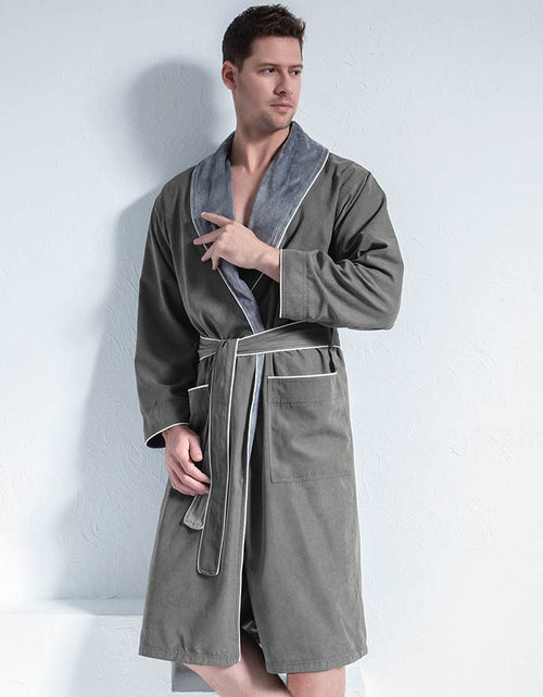 Load image into Gallery viewer, Men&#39;s Luxury Microfiber Spa Robe
