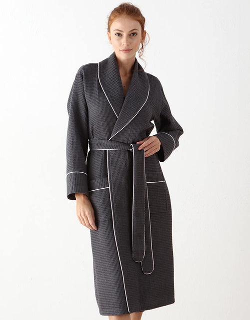 Load image into Gallery viewer, Women&#39;s Full Length Waffle Hotel Robe
