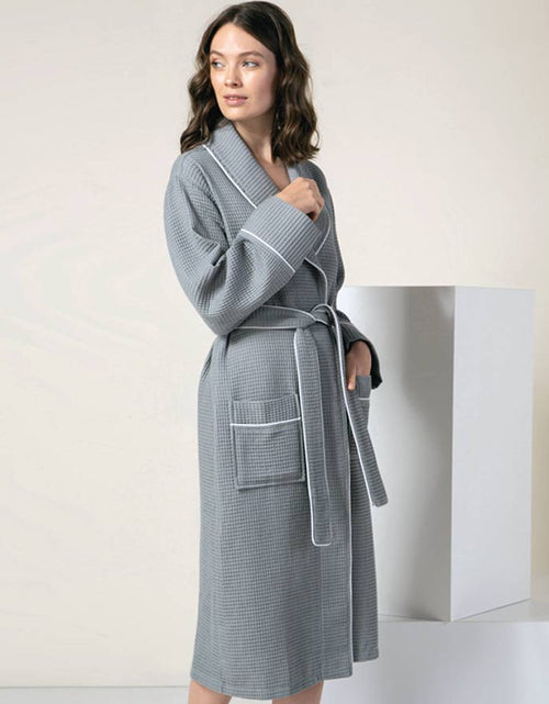 Load image into Gallery viewer, Women&#39;s Full Length Waffle Hotel Robe
