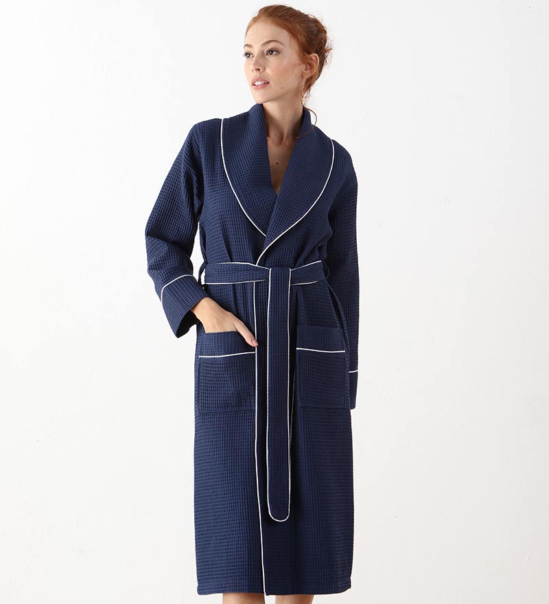 Women's Full Length Waffle Hotel Robe