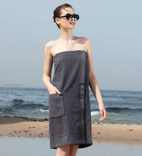 Load image into Gallery viewer, Women&#39;s Turkish Cotton Towel Wrap
