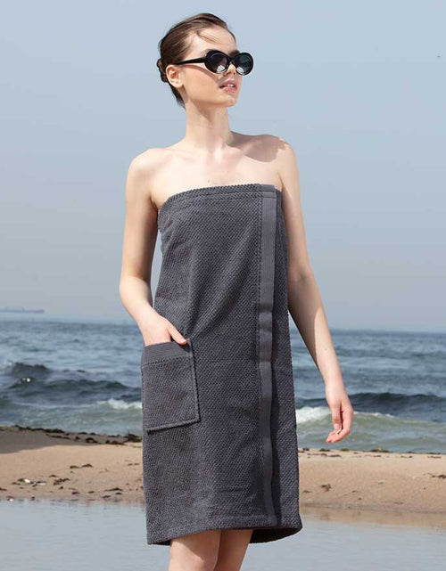 Load image into Gallery viewer, Women&#39;s Turkish Cotton Towel Wrap
