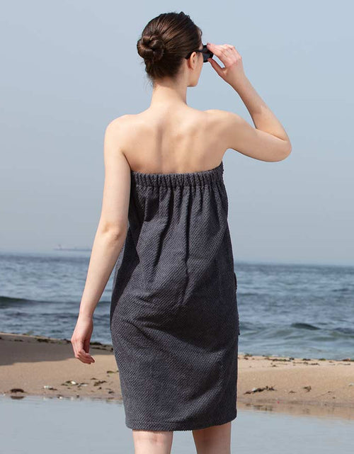 Load image into Gallery viewer, Women&#39;s Turkish Cotton Towel Wrap
